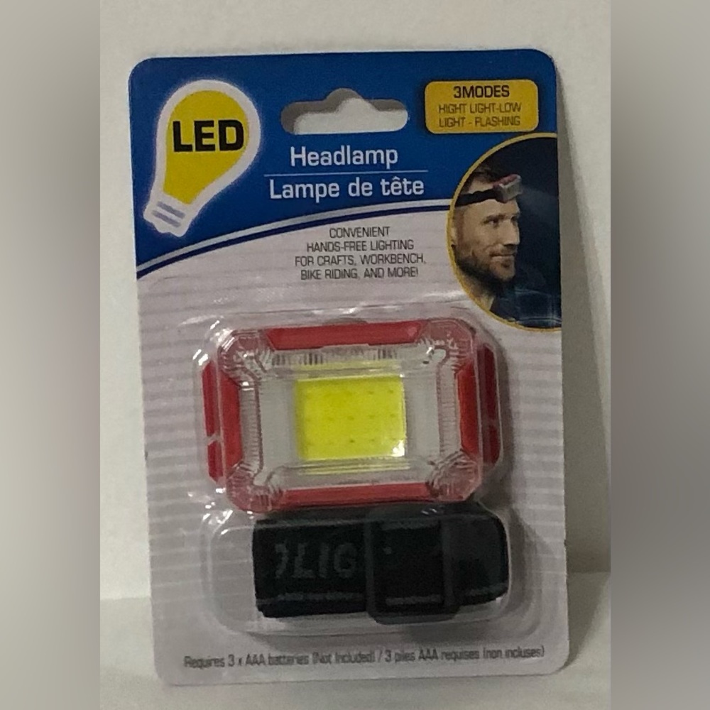Headlamp and hand free lighting red. 21/2”WX2” L